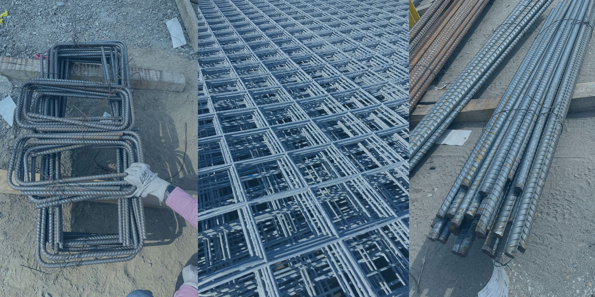 rebar and stirrups and wiremesh